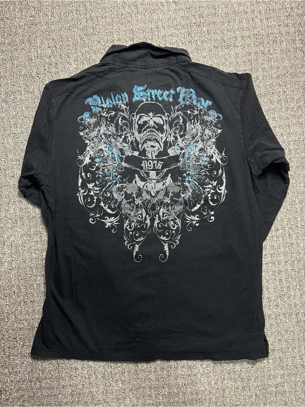 Y2K 2000s skater style Long Sleeve Henley | $30